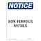 Signmission OSHA Notice, 7" Height, Non-Ferrous Metals Sign, 7" X 5", Portrait OS-NS-D-57-V-15061 - alternate 1
